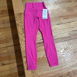 Lululemon NWT Align HR Pant 25” inseam. Pink. Ships fast! Gorgeous color!